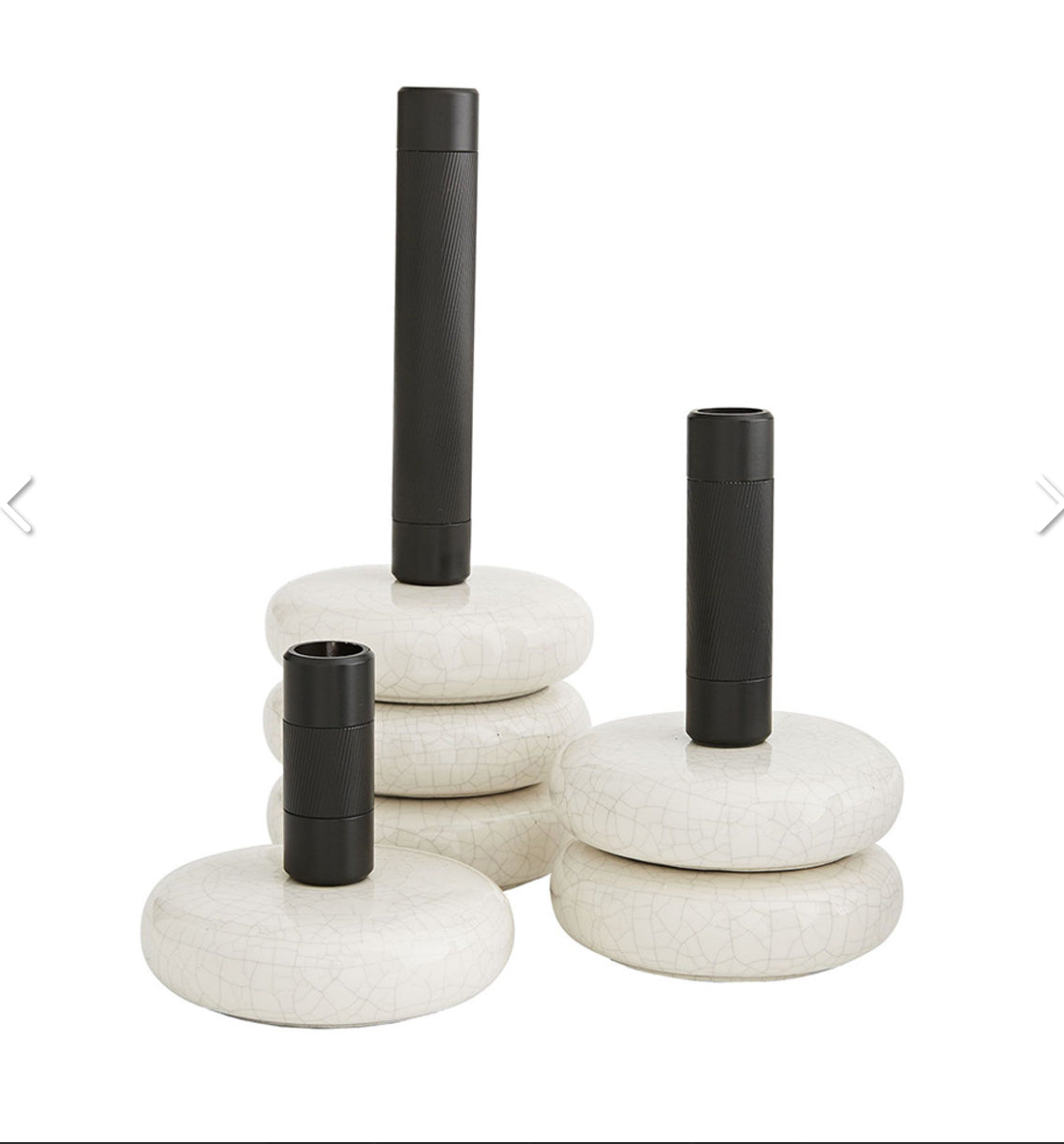 Arteriors Glaze Candlesticks Set 3-The Life ™ Boutique | Westfield, NJ-The Life ™ Boutique | Westfield, NJ