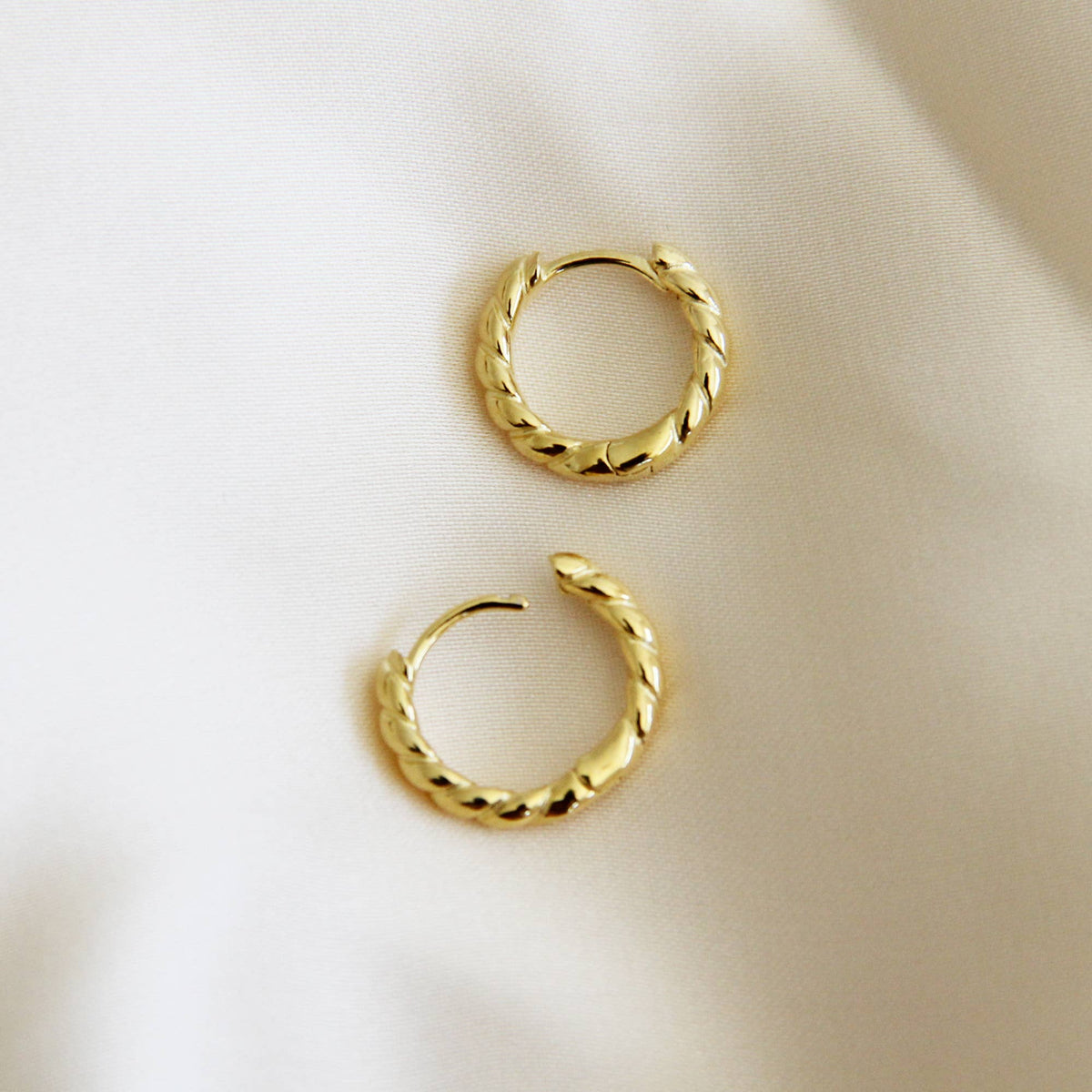 MAIVE. Olivia Hoops: Gold Earrings